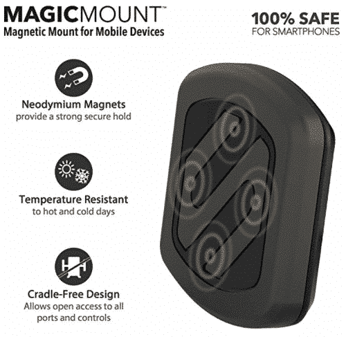 SCOSCHE MAGDMB MagicMount Universal Magnetic Phone/GPS Mount for the Car