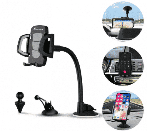 Car Phone Mount, Vansky 3-in-1 Universal Phone Holder Cell Phone Car