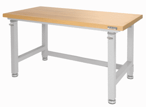UltraHD Adjustable Height Heavy-Duty Wood Top Workbench