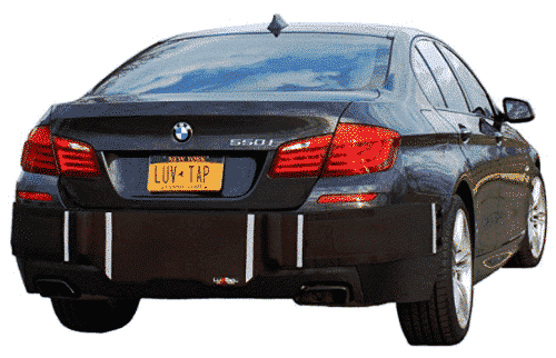 COMPLETE COVERAGE Universal Fit Rear Bumper Guard for Trunk Mounted Rear License Plate Vehicles