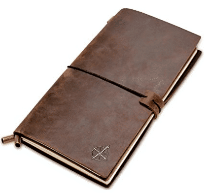 Wanderings Leather Notebook Journal | Leather Bound