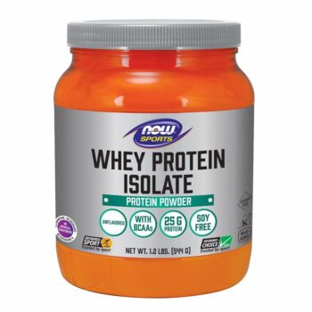 NOW Sports Whey Protein Isolate Unflavored Powder