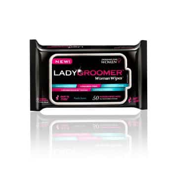 LADYGROOMER Woman Wipes Flushable Moist Personal Wipes Designed for Women