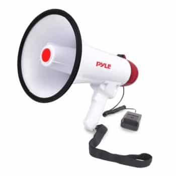 Pyle Megaphone Speaker PA Bullhorn W Built-in Siren 