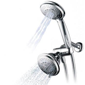 Hydroluxe Full-Chrome 24 Function Ultra-Luxury 3-way 2 in 1 Shower-Head