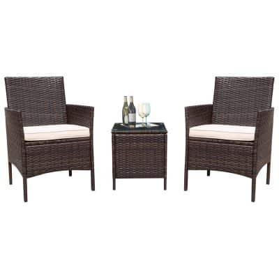 Flamaker 3 Pieces Patio Furniture Set Modern Outdoor Furniture Set