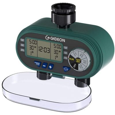 Gideon Electronic Dual-valve Hose Irrigation Water Timer Sprinkler System