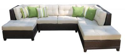 AE Outdoor 4-Piece All Weather Hillborough Sectional Outdoor Furniture