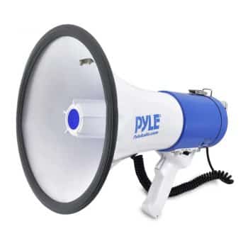 Pyle Megaphone Speaker PA Bullhorn with Built-in Siren