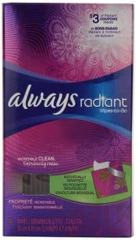 Always Radiant Feminine Wipes-To-Go