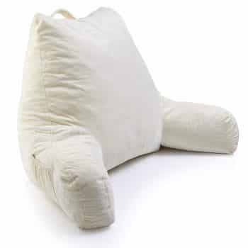 Keen Edge Home Hypoallergenic Shredded Foam Reading Pillow with Removable Cover
