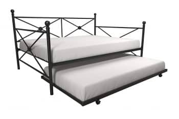 DHP Lina Full-Size Metal Daybed with Twin-Size Trundle