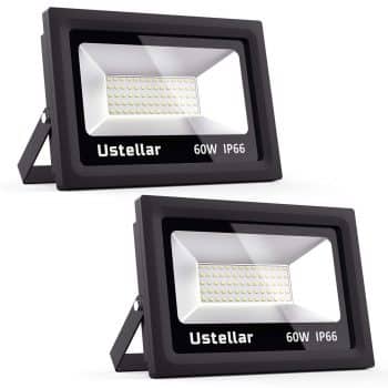 Ustellar 2 Pack 60W LED Flood Light
