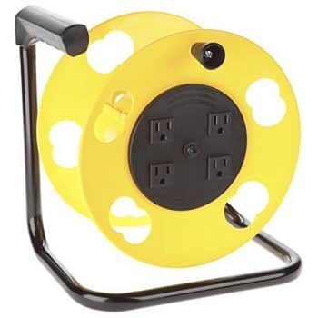 Bayco SL-2000 Cord Storage Reel w/4 Outlets & Resettable 15amp Circuit Breaker