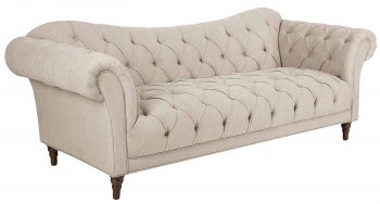 Homelegance St. Claire Traditional Style Sofa with Tufting and Rolled Arm Design