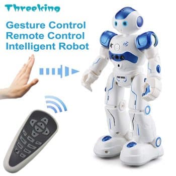 Threeking Smart Robot Toys Gesture Control Remote Control Robot JJRC Robot Gift for Boys Girls Kid's