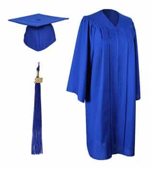 GraduationForYou Matte Graduation Gown Cap Tassel