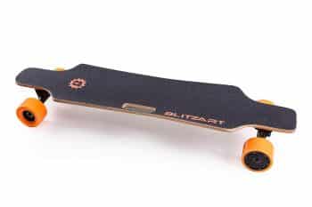 BLITZART Huracane 38" Electric Skateboard Electronic Longboard 17mph 350W Hub-Motor 3.5" 90mm
