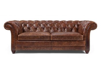 Westminster Chesterfield Leather Sofa by Rose & Moore