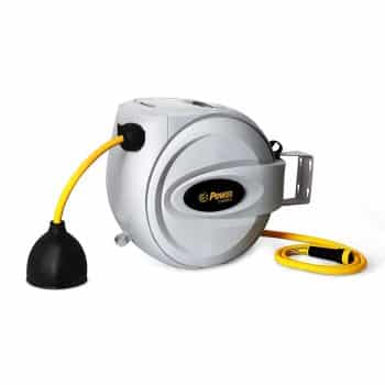 Power Retractable Hose Reel 5/8” x 75 ft, Super Heavy Duty