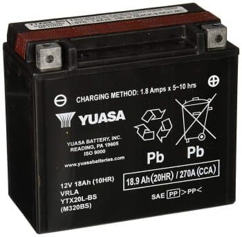 Yuasa YUAM320BS YTX20L-BS Battery