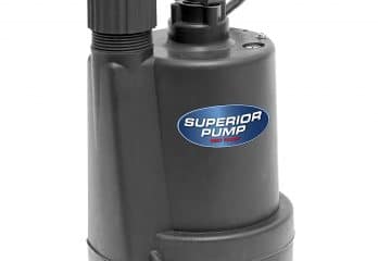 Superior Pump 91250 1/4 HP Submersible Thermoplastic Utility Pump