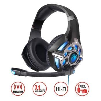 SADES PC Gaming Headset 7.1 Surround Stereo PC Pro USB