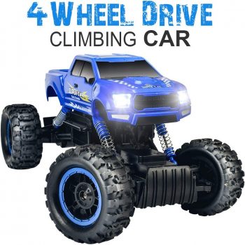 DOUBLE E 1:12 RC Cars Monster Truck 4WD Dual Motors Rechargeable Off Road Remote Control Truck