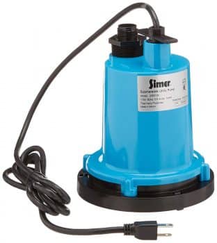 Simer 2300 1/4 HP Submersible Utility Pump