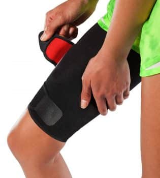 Adjustable Thigh Brace Support Unisex Breathable Neoprene Non-Slip Hamstring Compression Sleeve