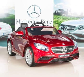 BIG TOYS DIRECT Mercedes-Benz S63 Ride on Car Kids RC Car Remote Control Electric Powered Wheels W/ Radio & MP3 Red