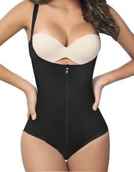 Women Seamless Firm Control Shapewear Faja Open Bust Bodysuit Body Shaper