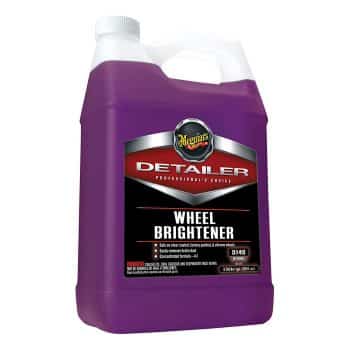 Meguiar's Wheel Brightener – Clear-Coated, Factoy Painted and Chrome Wheel Cleaner – D14001, 1 gal