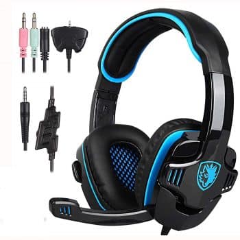 Stereo Gaming Headphone SADES SA708GT PS4 Gaming Headphone with Microphone