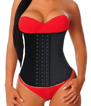 Women’s Underbust Latex Sports Girdle Waist Trainer Corsets Hourglass Body Shaper