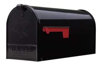 Gibraltar Mailboxes Elite Large Capacity Galvanized Steel Black