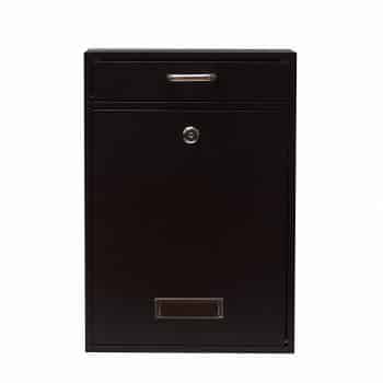 Wall Mounted Locking Vertical Dropbox Mailbox - Safe and Secure (Large)