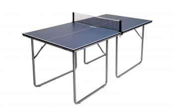 JOOLA Midsize Compact Table Tennis Table Great for Small Spaces and Apartments – Multi-Use Free Standing Table - Compact Storage Fits in Most Closets - Net Set Included