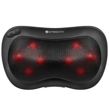 Etekcity 8 Heated Rollers Shiatsu Back Neck Massager