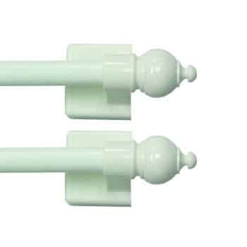 Kenney 7/16" Multi-Use adjustable Petite Cafe Sidelight Magnetic Rod, *.25-15.75"