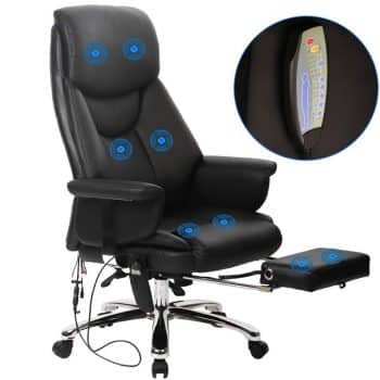 BestOffice New Gaming Chair High-Back Computer Chair Ergonomic Design Racing Chair (Massage Chair Black)