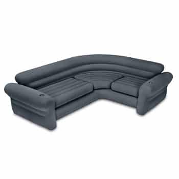 Intex Inflatable Corner Sectional Sofa with Cup Holders
