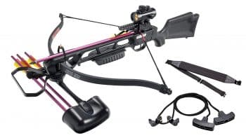 Leader Accessories Crossbow Package 160lbs 210fps Archery Equipment Hunting Bow with Quiver and 4pcs of Aluminum Arrow
