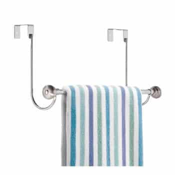 InterDesign York Over-the-Door Bath Towel Bar Holder Rack
