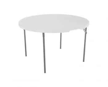 Lifetime 280064 Light Commercial Fold-In-Half Round Table