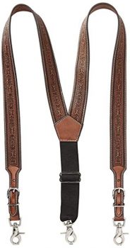 Nocona Belt Co. Men's Detail Tool Leather Suspender