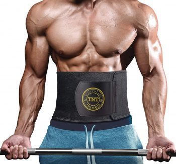 TNT Pro Series Waist Trimmer Weight Loss Ab Belt - Premium Stomach Fat Burner Wrap and Waist Trainer