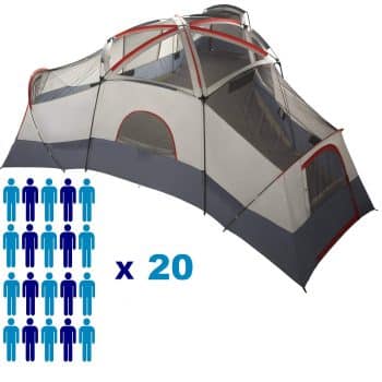 Huge Family Best 20 Person Tent With Separate Doors