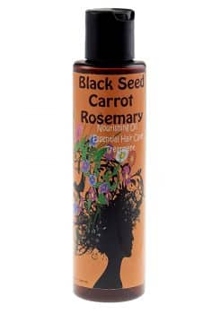 Natural Black Seed and Carrot Rosemary Hair Growth Oil Formula 5oz. By Sweet Sunnah