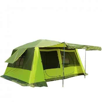 GRNTAMN Waterproof 10 Person Tent With Green Finish